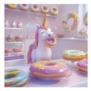 Lemeznaptár REALSYSTEM 300x300mm Happy Unicorns 2026.