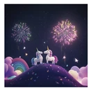 Lemeznaptár REALSYSTEM 300x300mm Happy Unicorns 2026.