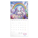 Lemeznaptár REALSYSTEM 300x300mm Happy Unicorns 2026.