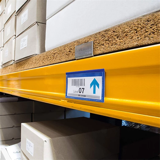 Logisztikai zseb DURABLE mágneses 100 x 38 mm sötétkék 50 darab/csomag