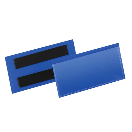 Logisztikai zseb DURABLE mágneses 100 x 38 mm sötétkék 50 darab/csomag