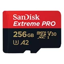 Memóriakártya SANDISK microSDXC Extreme PRO U3 V30 256 GB  + adapter