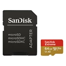 Memóriakártya SANDISK microSDXC Extreme U3 V30 64 GB  + adapter