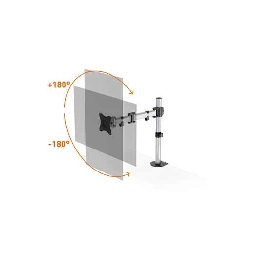 Monitortartó kar DURABLE Select asztali 1 képernyőhöz ezüst