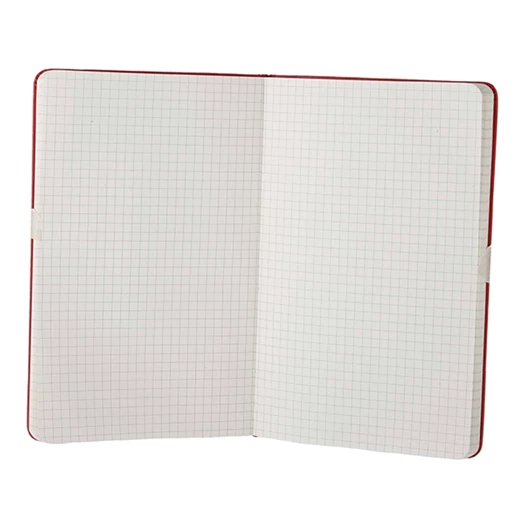 Notesz kockás MOLESKINE QP061R "L" keményfedeles piros