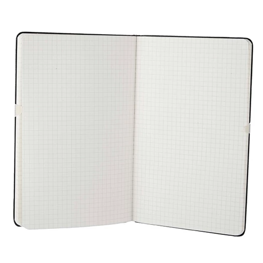 Notesz MOLESKINE QP061 "L" kockás kemény fedeles fekete