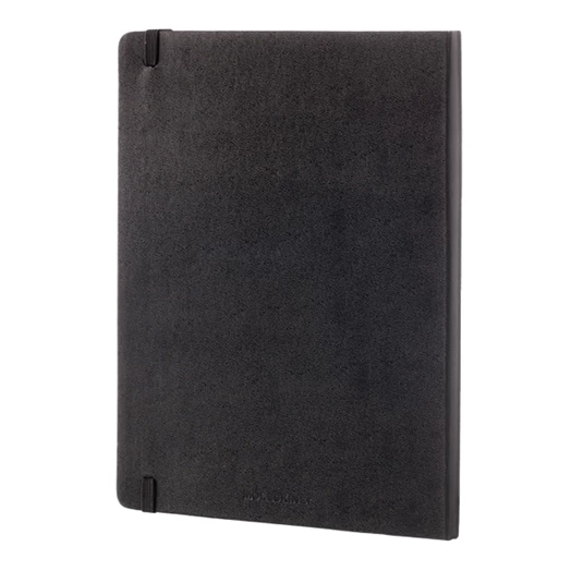 Notesz MOLESKINE QP091 "XL" kockás kemény fedeles fekete