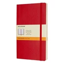 Notesz vonalas MOLESKINE QP616F2 "L" puhafedeles skarlát piros