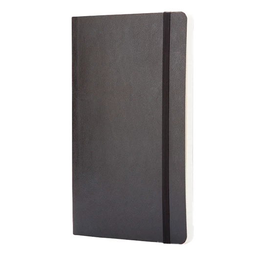 Notesz MOLESKINE QP616 "L" vonalas puha fedeles fekete