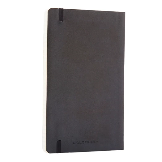 Notesz MOLESKINE QP616 "L" vonalas puha fedeles fekete