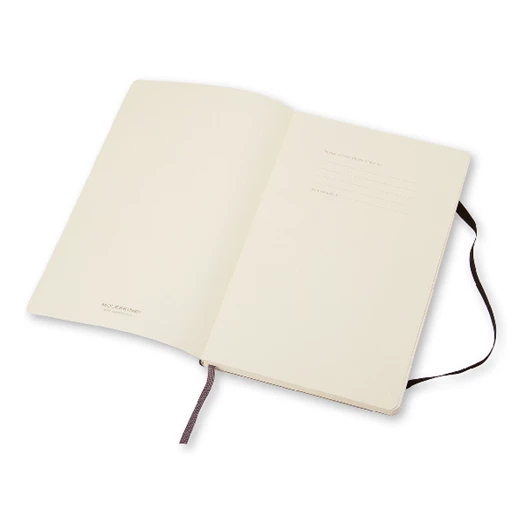 Notesz MOLESKINE QP618 "L" sima puha fedeles fekete