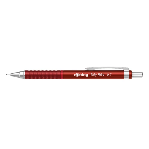 Nyomósirón ROTRING TIKKY Retro 0,7 mm piros