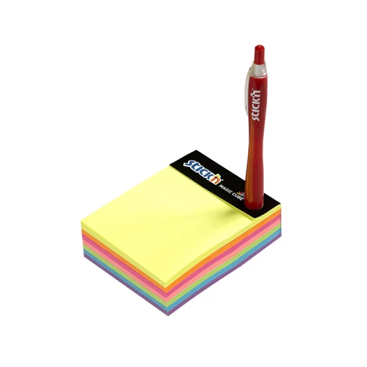 Öntapadós jegyzettömb STICK`N Magic Cube 101x76mm 7 színű neon mix 280 lap