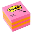 Öntapadós jegyzettömb 3M Post-it LP2051P 51x51mm mini kocka vegyes pink 400 lap