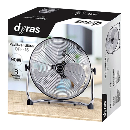 Padlóventilátor DYRAS DFF-16 30cm 90W
