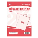 Rajzlap műszaki FORTUNA A/3 180gr 10 ív/csomag