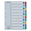 Regiszter ESSELTE Mylar A/4 laminált karton 1-10