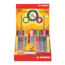 SZÍNESCERUZA STABILO EASY COLORS JOBBKEZES VÖRÖSES LILA