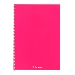 Spirálfüzet vonalas FORTUNA Monocolor A/4 70 lapos magenta