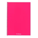 Spirálfüzet vonalas FORTUNA Monocolor A/4 70 lapos magenta