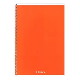 Spirálfüzet vonalas FORTUNA Monocolor A/5 70 lapos narancssárga