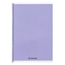 Spirálfüzet vonalas FORTUNA Monocolor A/5 70 lapos pasztell lila