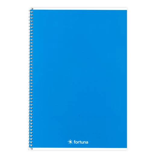 Spirálfüzet vonalas FORTUNA Monocolor A/5 70 lapos sötétkék