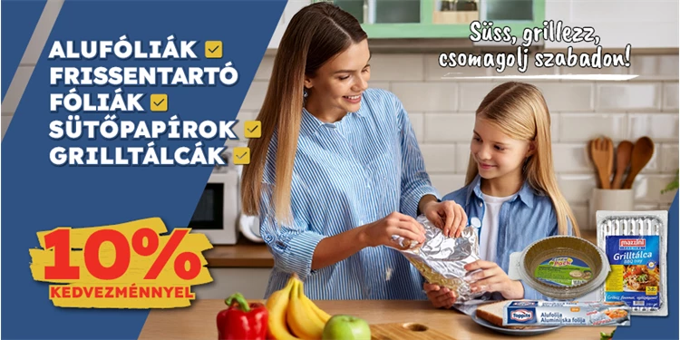 Süss, grillezz, csomagolj szabadon!