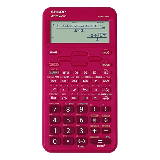 Számológép tudományos SHARP EL-W531TLBR 420 funkciós 12 digit piros