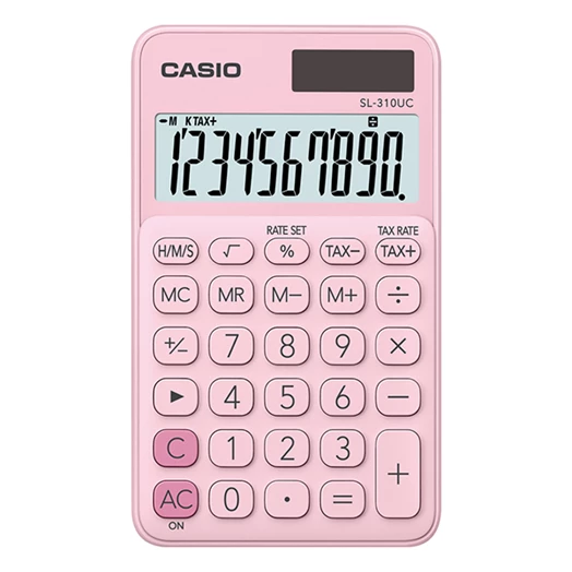 Számológép zseb CASIO SL 310 UC 10 digit pink