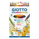 Színes ceruza GIOTTO stilnovo maxi tri jumbo 12 db/készlet