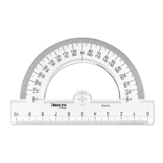 Szögmérő ARISTO College 180 fokos 10 cm