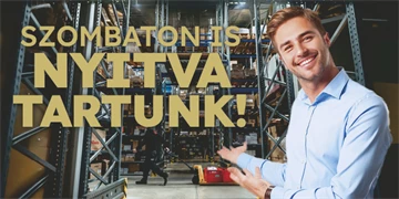 Szombaton is nyitva tartunk!