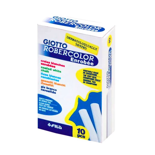 Táblakréta GIOTTO Robercolor fehér kerek pormentes 10 darabos