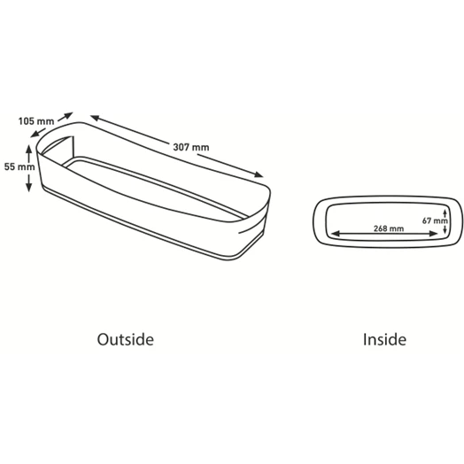 Tároló doboz LEITZ Wow Mybox műanyag keskeny fehér/szürke