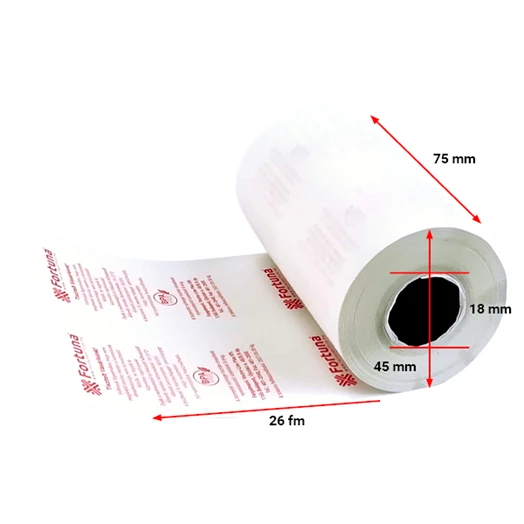 Thermo tekercs FORTUNA 75x45mm/18 26fm BPA Free