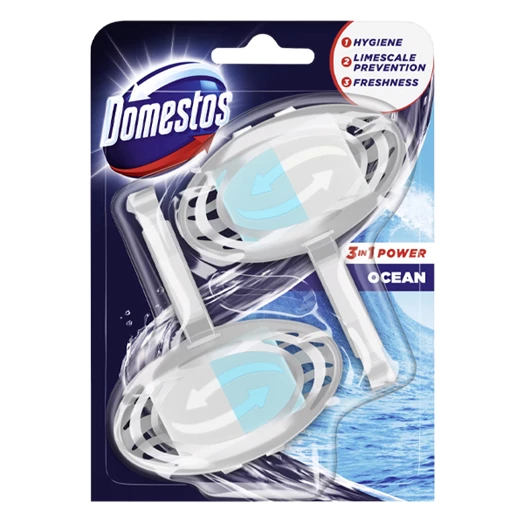 Toalett öblítő DOMESTOS 3in1 Ocean kosaras 2x35g