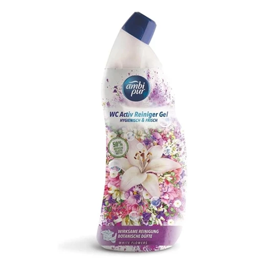 Toalett tisztító gél AMBI PUR White flowers 750 ml