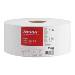 Toalettpapír KATRIN 2 rétegű 870 lap 100% cell hófehér 12 tekercses