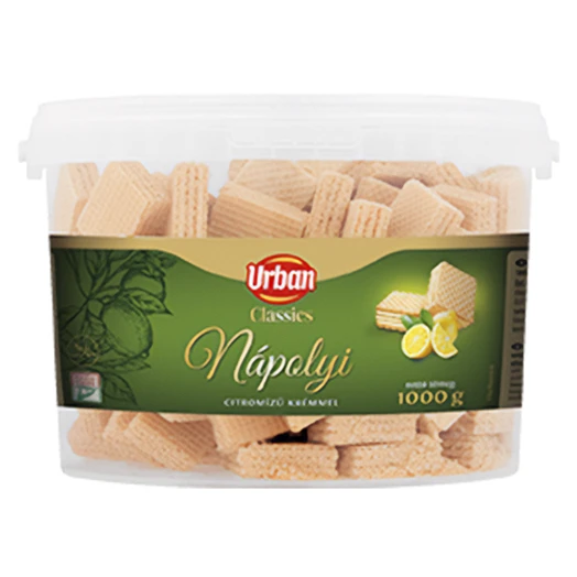 Töltött ostya URBAN Classic citromos vödrös 1 kg