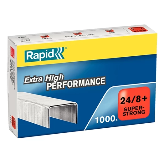 Tűzőkapocs Rapid Superstrong 24/8+ horganyzott 1000db/doboz