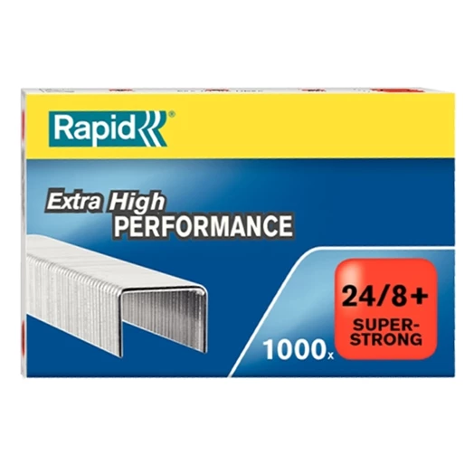 Tűzőkapocs Rapid Superstrong 24/8+ horganyzott 1000db/doboz