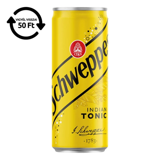 Üdítőital szénsavas SCHWEPPES Tonic 0,33L DRS