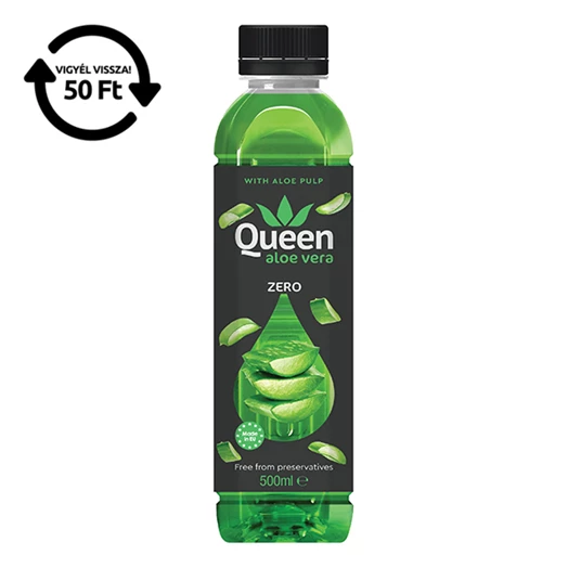 Üdítőital szénsavmentes QUEEN Aloe Vera Zero 0,5L DRS