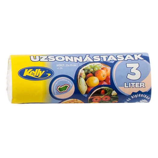 Uzsonnás és hűtőtasak KELLY rollnis 25x35 cm 3L 100 darabos