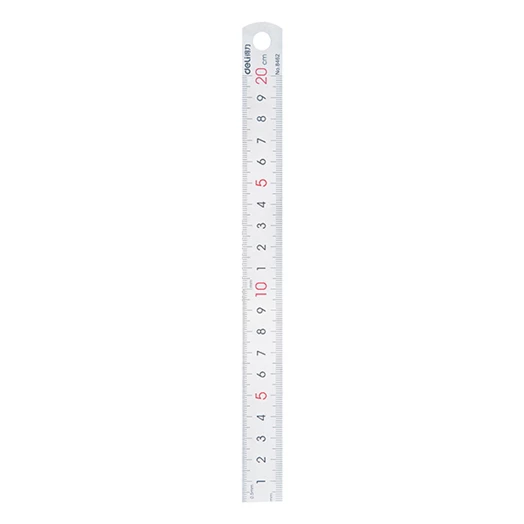 Vonalzó DELI fém 20 cm