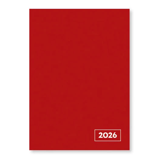 Zsebnaptár VECTRALINE A/7 álló fehér lapos vegyes mintás 2026.