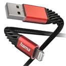 Adatkábel HAMA Extreme USB 2.0/Lightning 1,5m fekete-piros