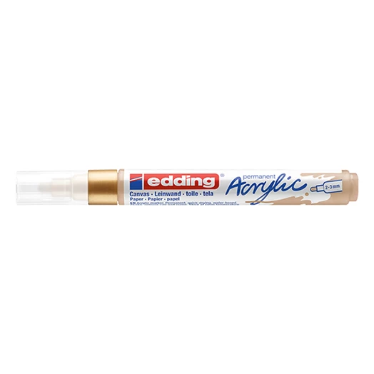 Akril marker EDDING 5100 M 2-3 mm arany