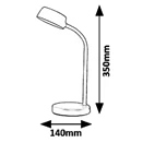 Asztali lámpa RÁBALUX Berry LED 4,5W fém kék